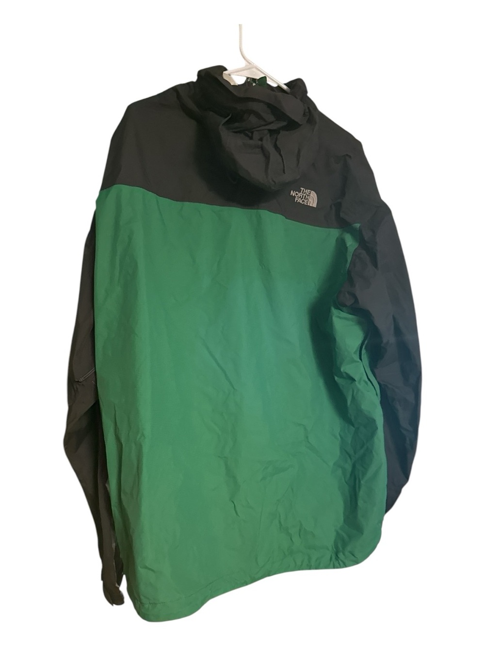 The North Face Men's Hyvent 2.5L Green and Black Hooded Rain Jacket Size  XXL - Picture 2 of 3